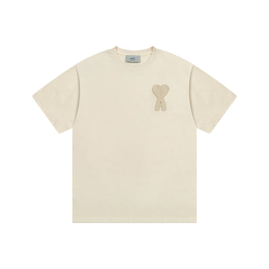 AMI PARIS FULL BEIGE T-SHIRT