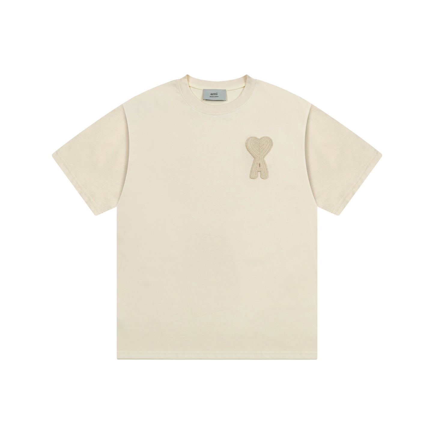AMI PARIS FULL BEIGE T-SHIRT