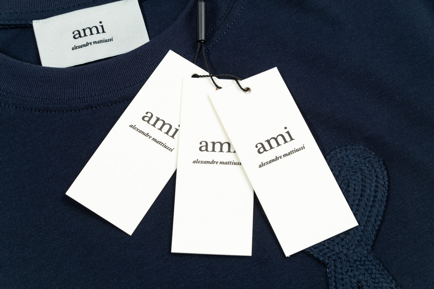 AMI PARIS FULL DARK BLUE T-SHIRT