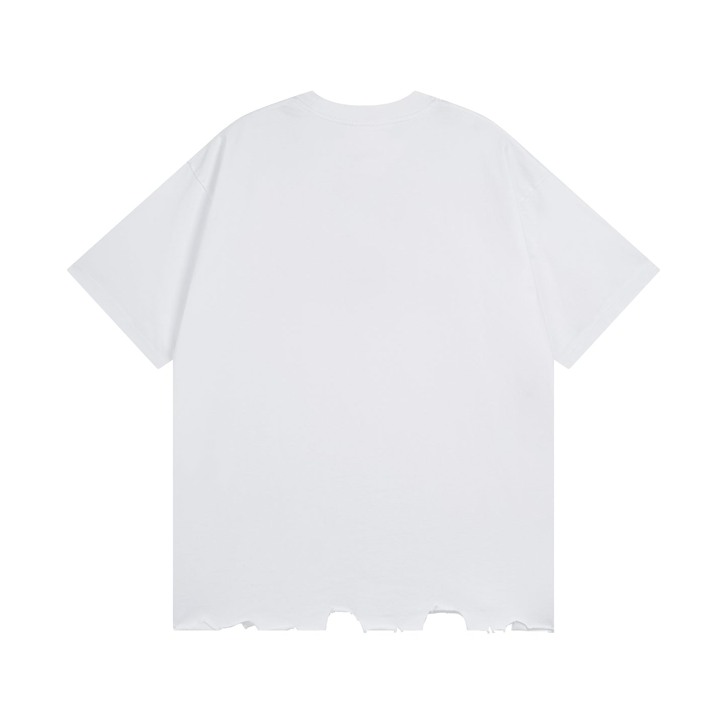 BALENCIAGA EMBROIDERED LOGO WHITE T-SHIRT