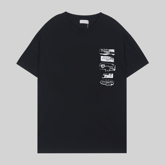 DIOR SADDLE CARD BLACK T-SHIRT