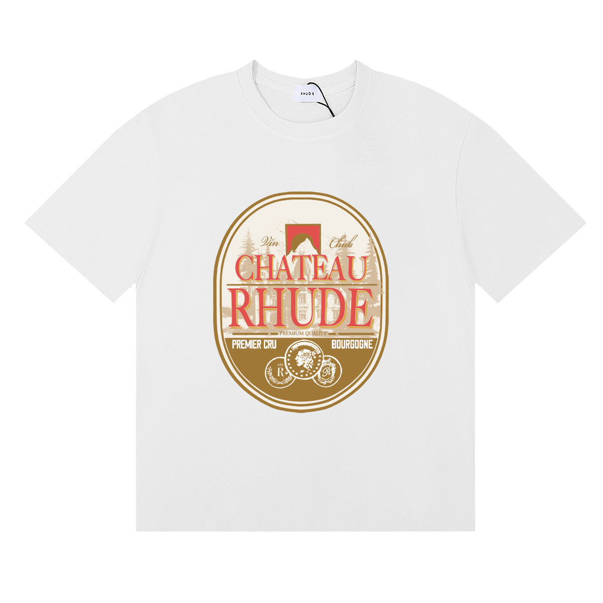 RHUDE CHATEAU WHITE T-SHIRT