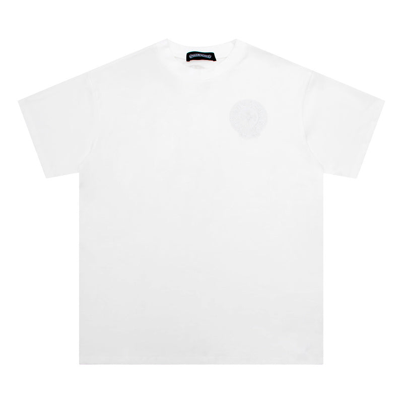 CHROME HEARTS MULTIPLE BACK LOGOS WHITE T-SHIRT