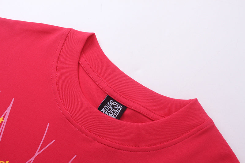 SP5DER PINK PINK T-SHIRT