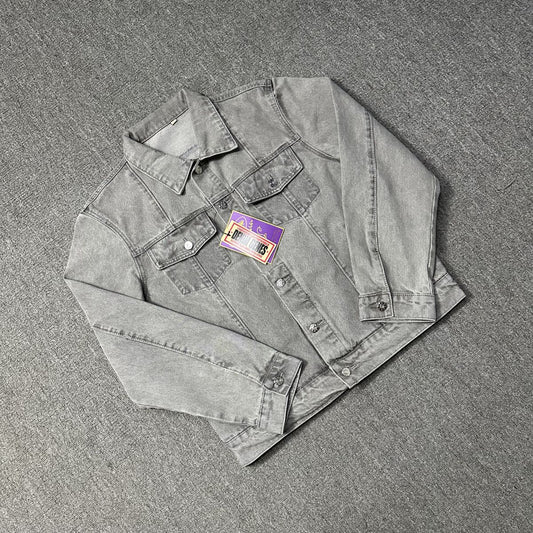 CORTEIZ GREY JEAN JACKET