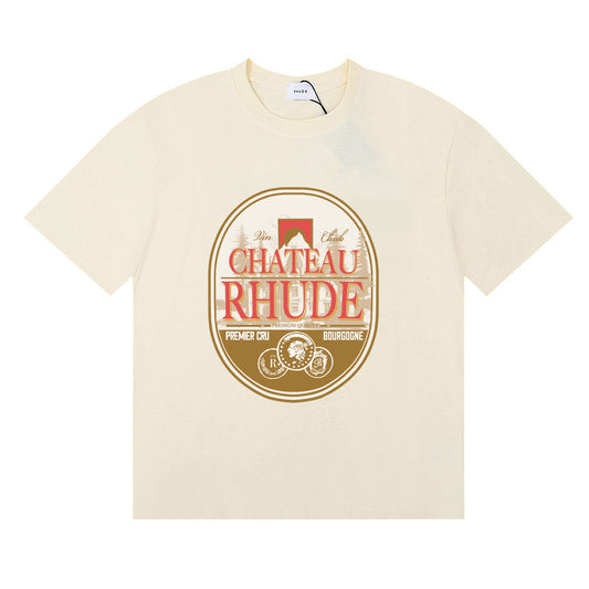 RHUDE CHATEAU BEIGE T-SHIRT