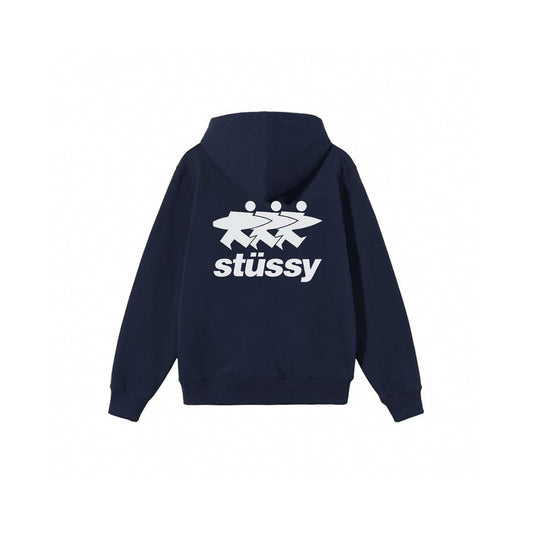 STUSSY SURFWALK BLUE HOODIE