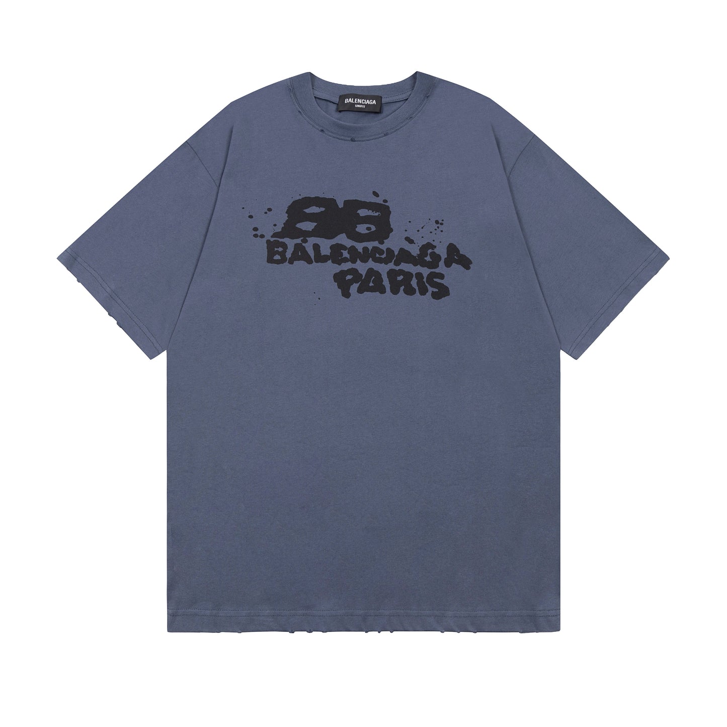 BALENCIAGA HAND DROWN BLUE T-SHIRT