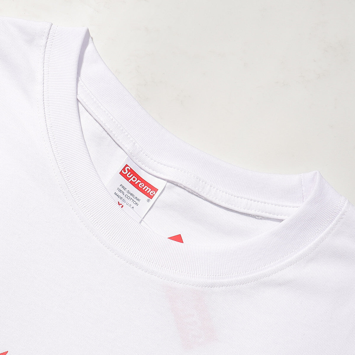 SUPREME PATCHWORK WHITE T-SHIRT