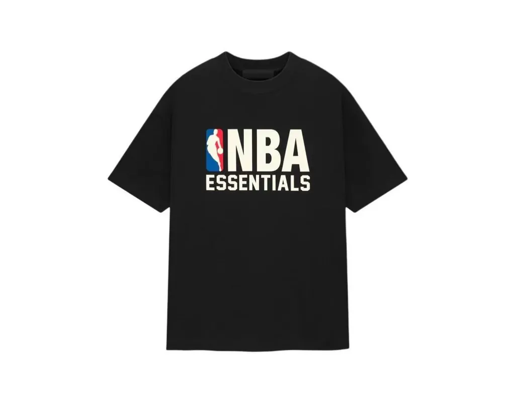 FEAR OF GODS ESSENTIALS NBA BLACK TEE