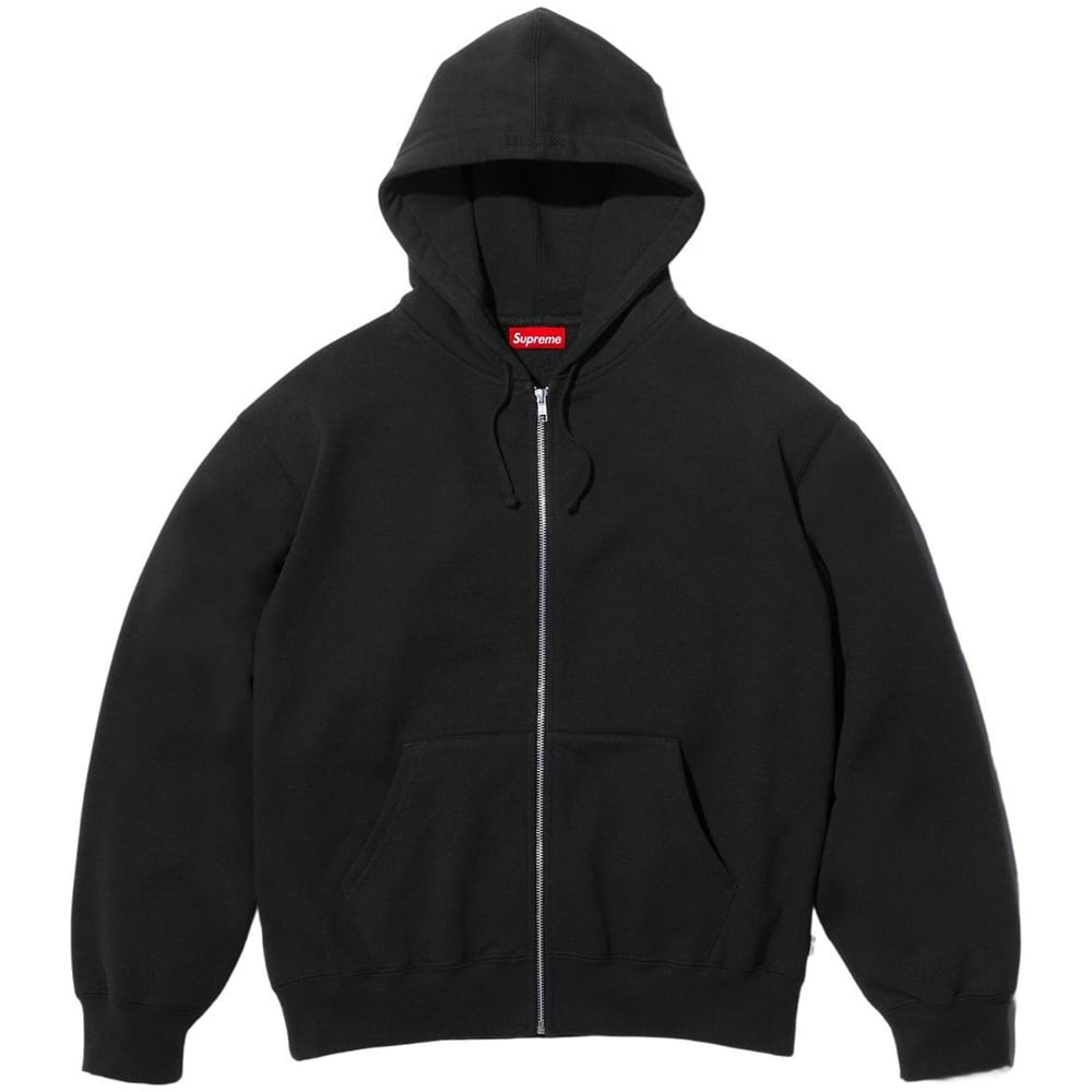 SUPREME X TRASHER BLACK ZIP HOODIE