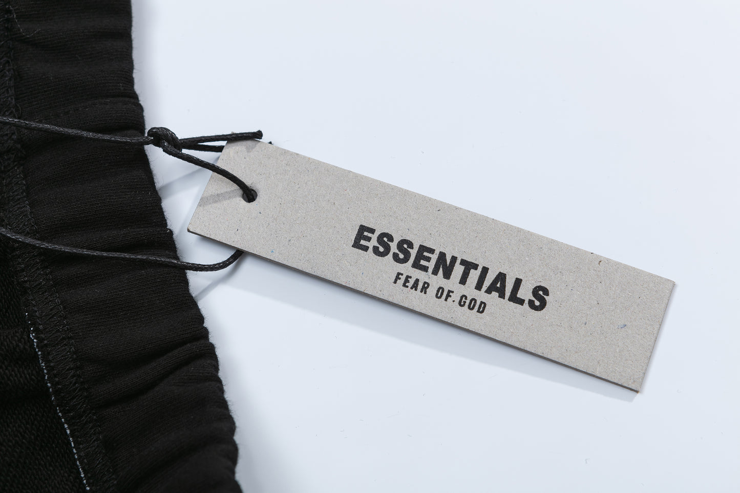 FEAR OF GODS ESSENTIALS BLACK DRAWSTRING SWEATPANT