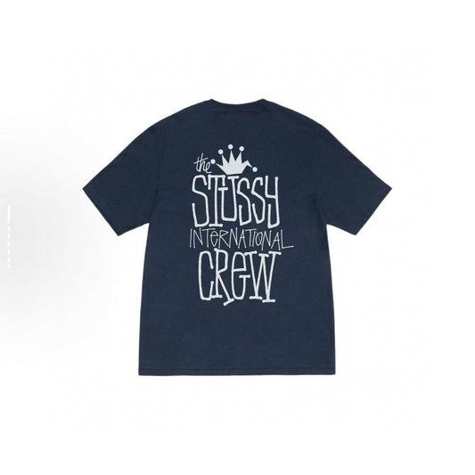 STUSSY THE CREW BLUE T-SHIRT