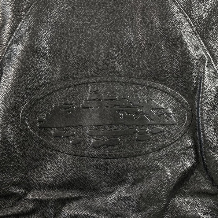 CORTEIZ LEATHER DA SKYDIVE BLACK JACKET