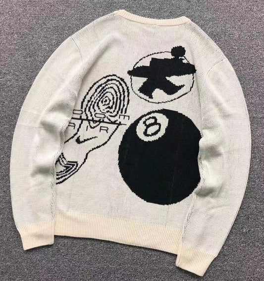 STUSSY X NIKE WHITE SWEATER