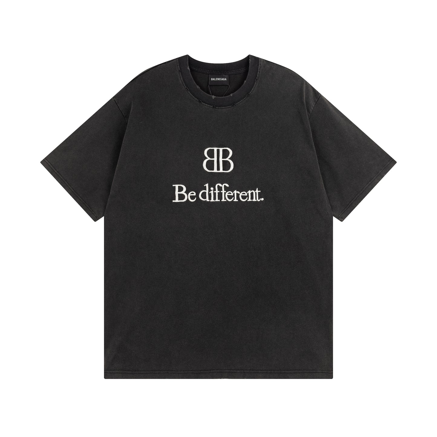 BALENCIAGA BE DIFFERENT BLACK T-SHIRT