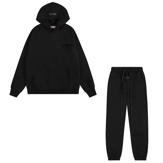 FEAR OF GODS ESSENTIALS SS22 BLACK TRACKSUIT