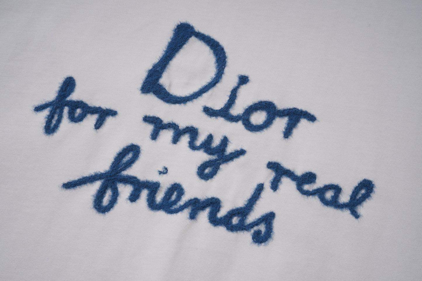 DIOR FOR MY REAL FRIENDS WHITE T-SHIRT