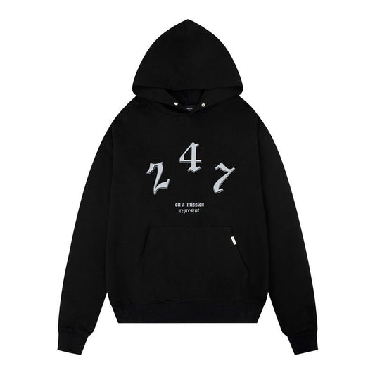 REPRESENT 247 BLACK HOODIE
