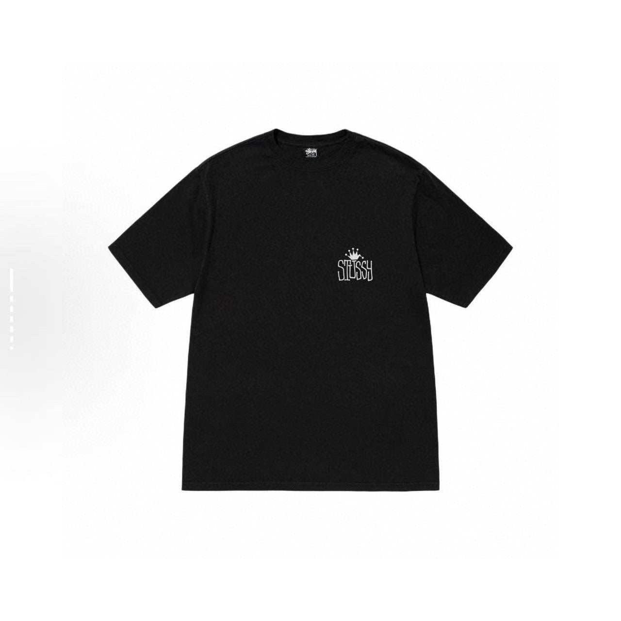 STUSSY THE CREW BLACK T-SHIRT