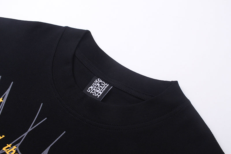 SP5DER PINK BLACK T-SHIRT