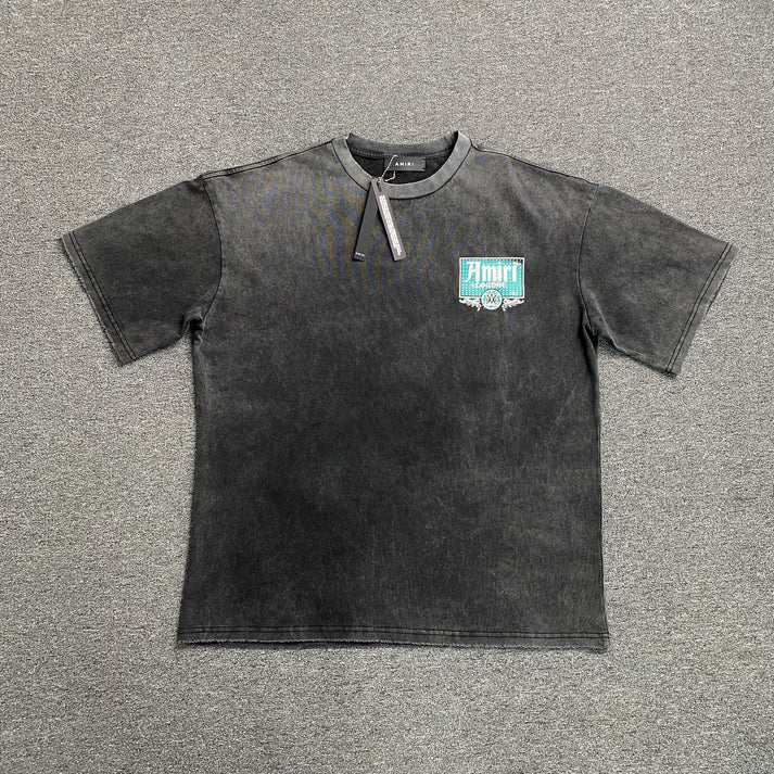 AMIRI CRYSTAL LOUNGE BLACK WASHED T-SHIRT