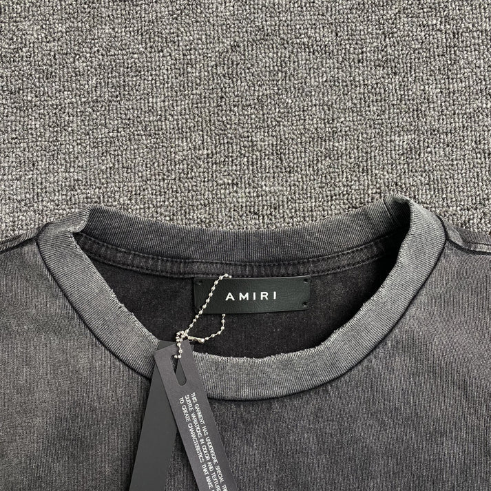 AMIRI CRYSTAL LOUNGE BLACK WASHED T-SHIRT