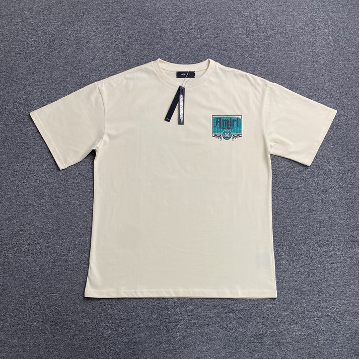 AMIRI CRYSTAL LOUNGE WHITE T-SHIRT