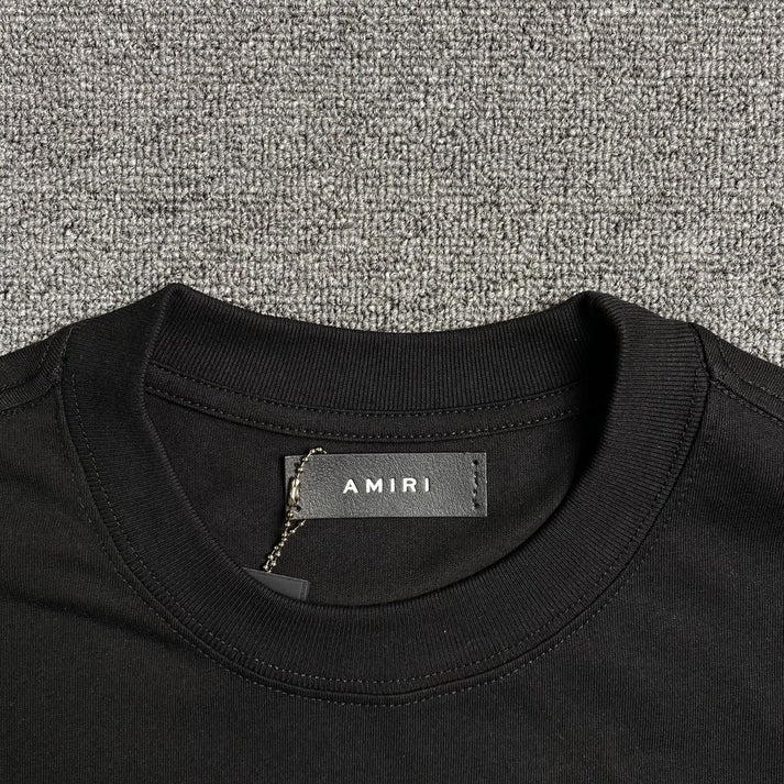 AMIRA MA BAR LOGO BLACK T-SHIRT
