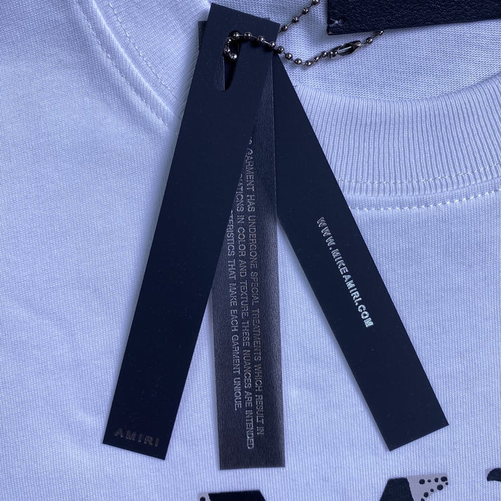 AMIRI MA BAR LOGO WHITE T-SHIRT