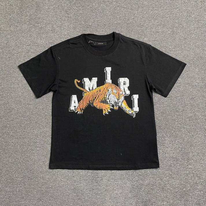 AMIRI VINTAGE TIGER BLACK T-SHIRT
