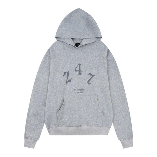 REPRESENT 247 GREY HOODIE