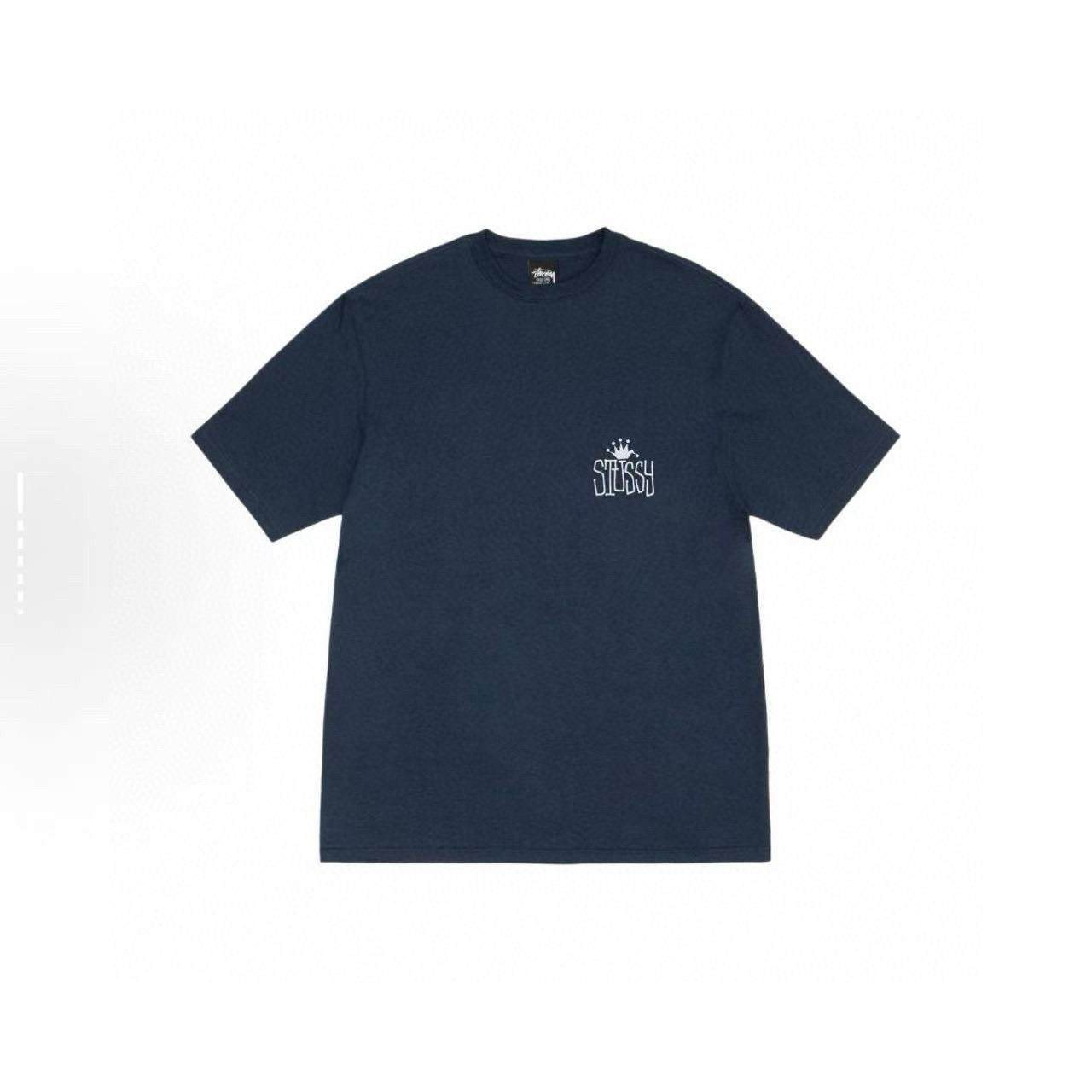 STUSSY THE CREW BLUE T-SHIRT