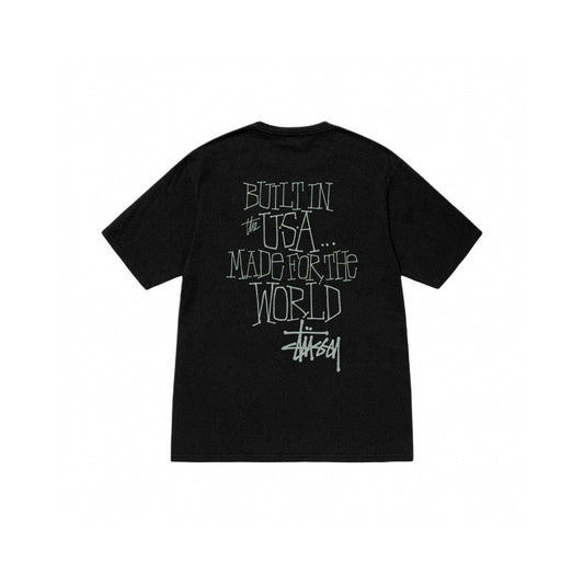 STUSSY BUILT IN USA BLACK T-SHIRT