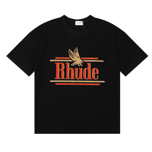 RHUDE ROSSA BLACK T-SHIRT