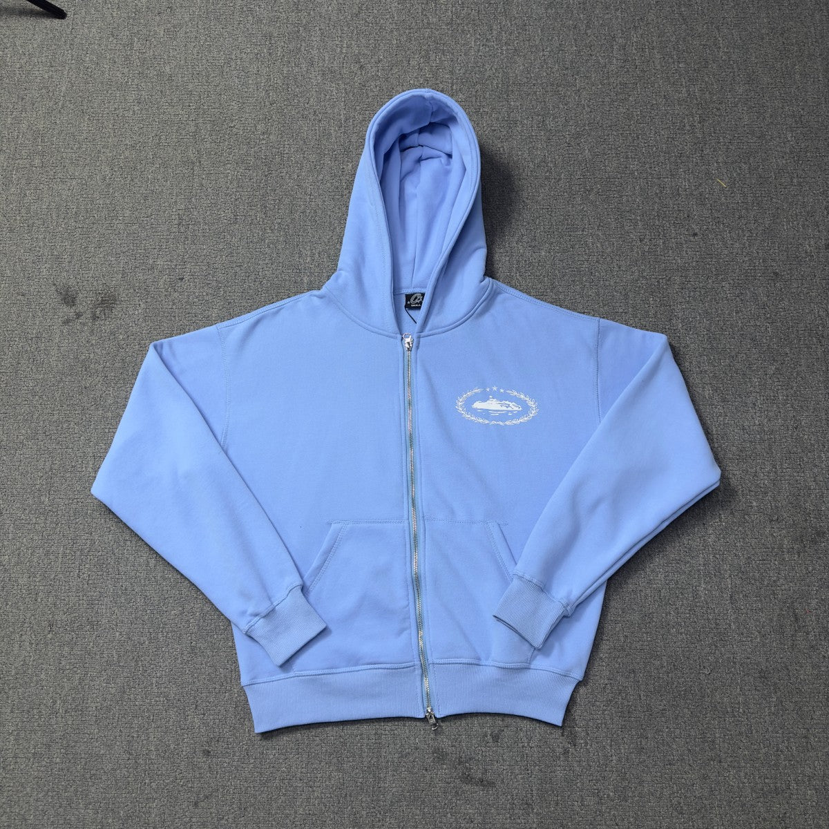 CORTEIZ ROYALE BLUE ZIP HOODIE