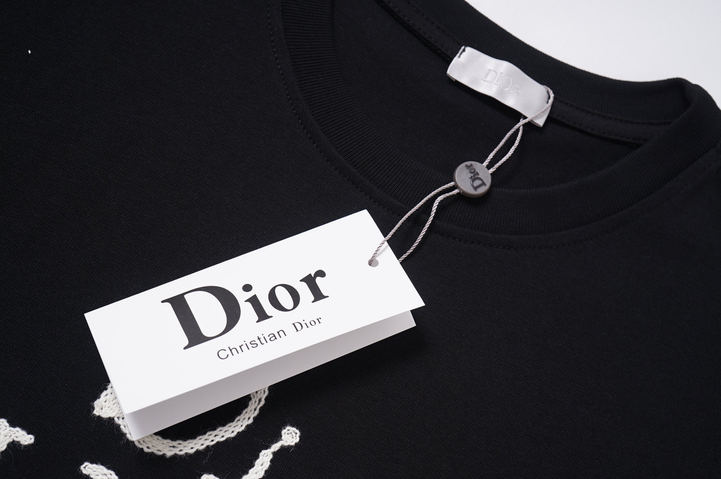 DIOR FOR MY REAL FRIENDS BLACK T-SHIRT