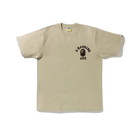 BAPE COLLEGE BEIGE T-SHIRT