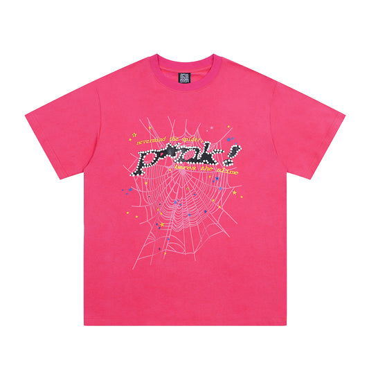 SP5DER PINK PINK T-SHIRT