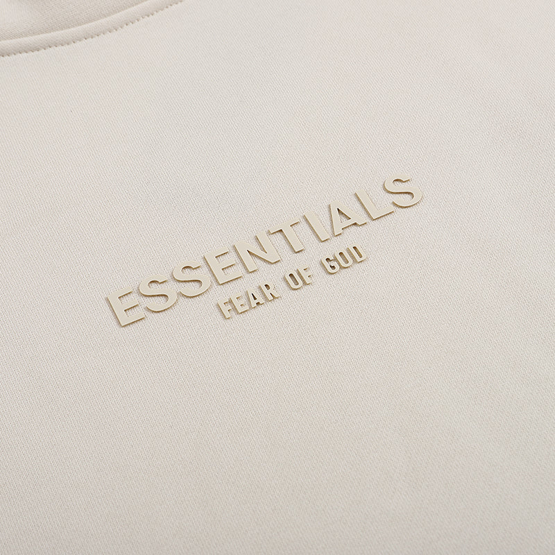FEAR OF GODS ESSENTIALS CLOUD DANCER BEIGE HOODIE