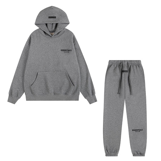FEAR OF GODS ESSENTIALS SS22 DARK OATMEAL TRACKSUIT