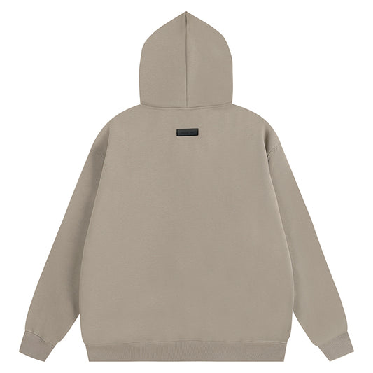 FEAR OF GODS ESSENTIALS CLOUD DANCER HOODIE LIGHT BROWN