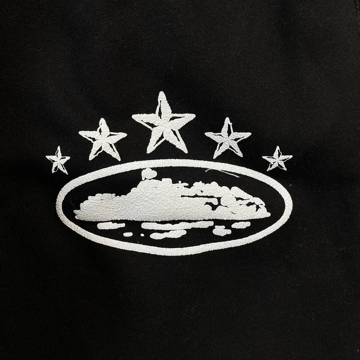CORTEIZ ALCATRAZ 5 STARS BLACK PANTS