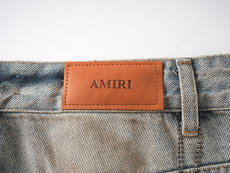 AMIRI CARPENTER STRAIGHT - LEG DISTRESSED JEANS