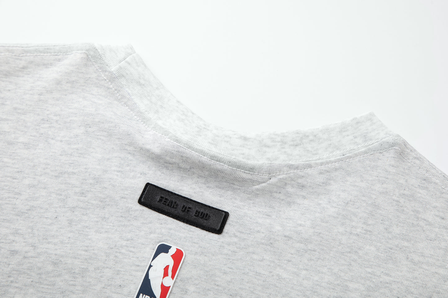 FEAR OF GODS ESSENTIALS NBA GREY TEE