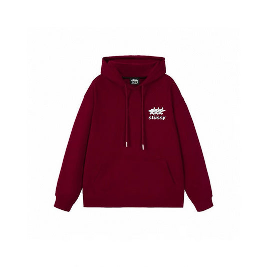 STUSSY SURFWALK RED HOODIE