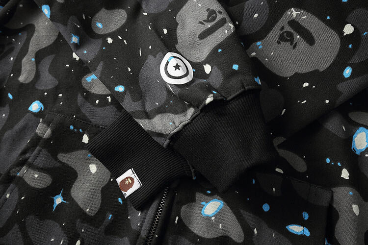BAPE MGM REFLECTIVE BLACK ZIP HOODIE