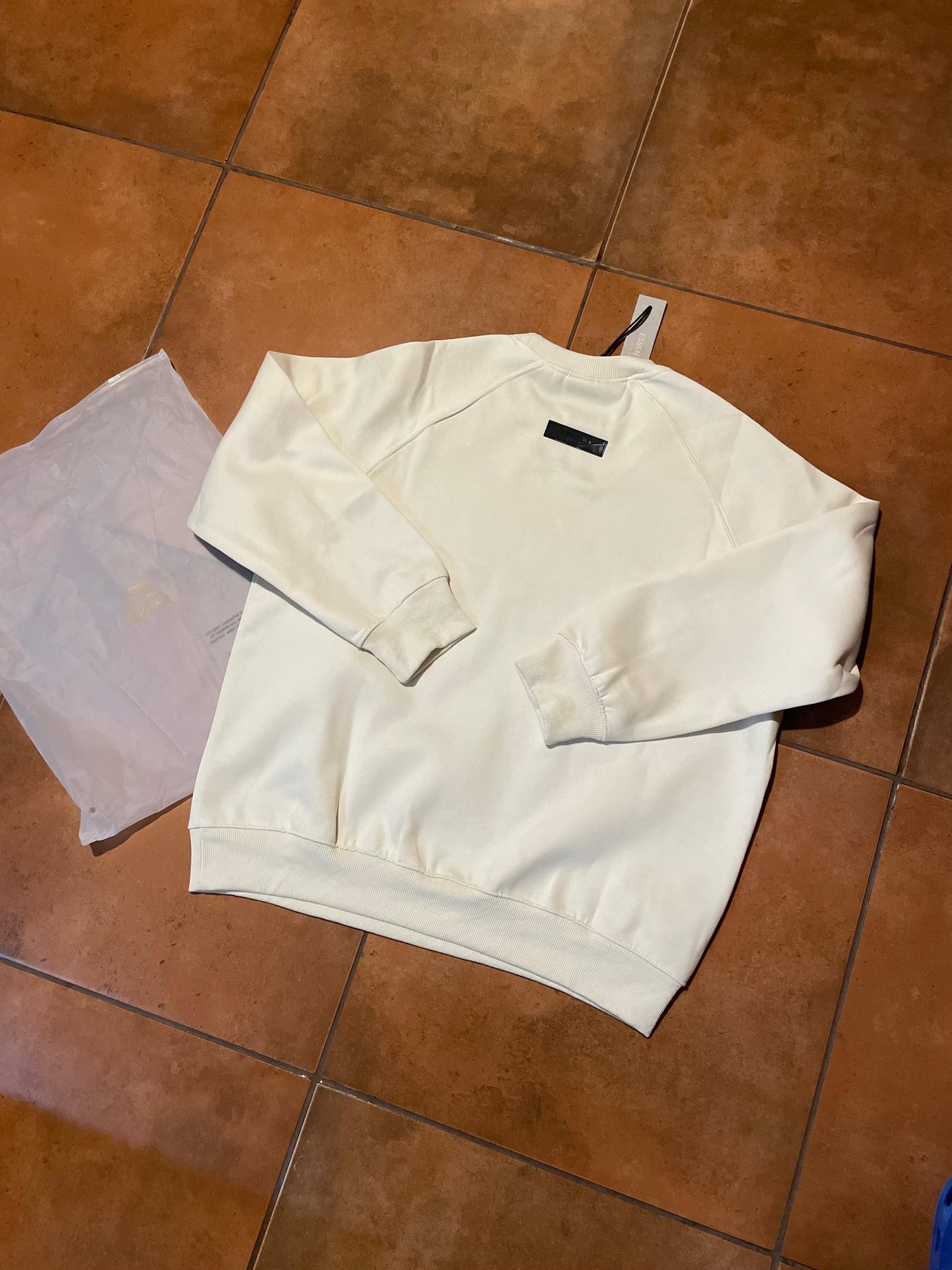 ESSENTIALS FOG BEIGE SWEATER TALLE S