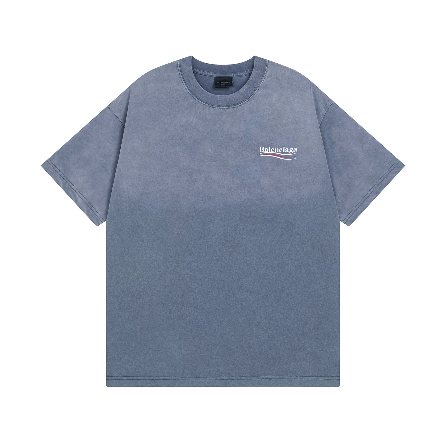 BALENCIAGA BASIC WASHED BABY BLUE T-SHIRT