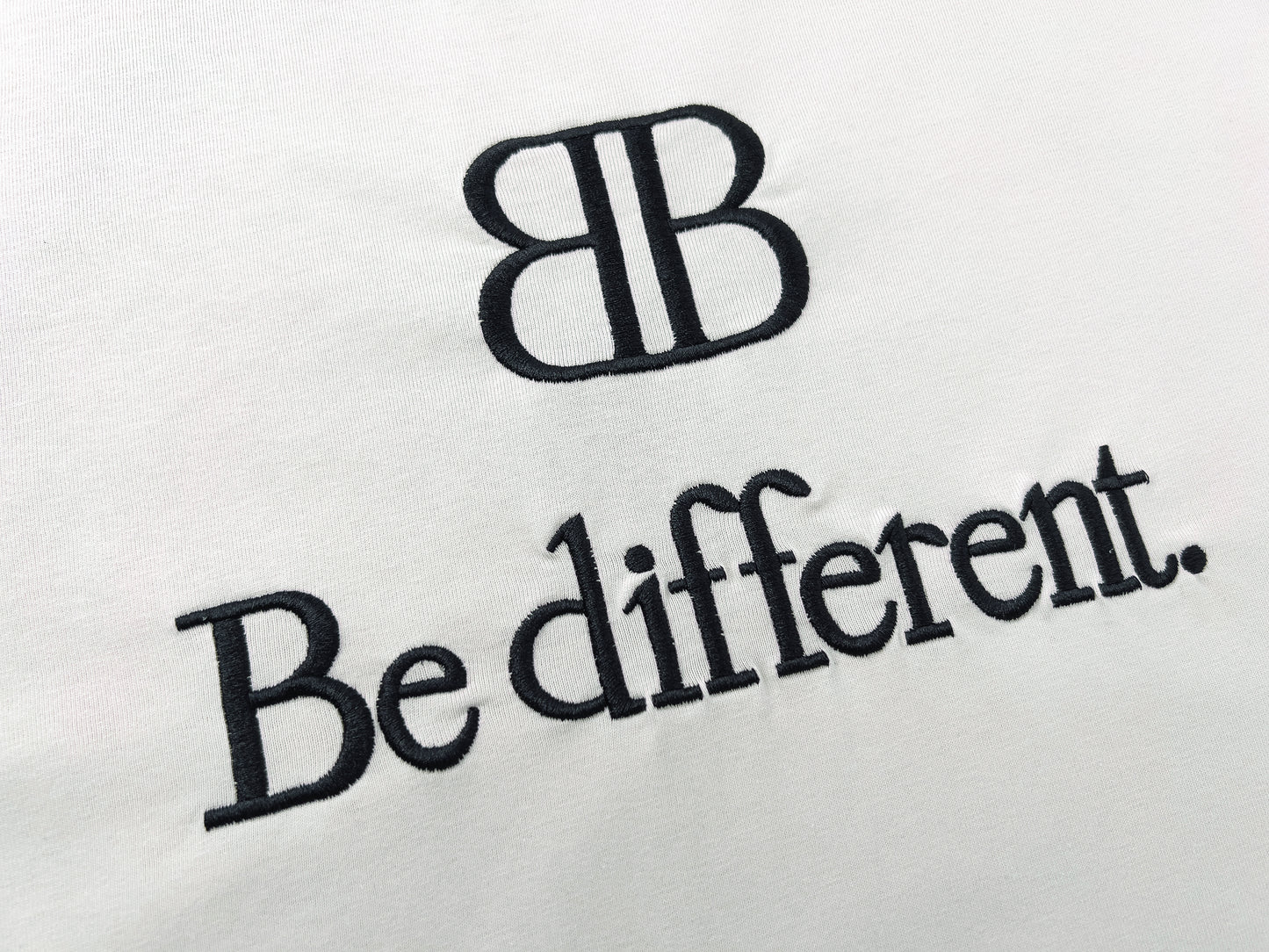 BALENCIAGA BE DIFFERENT WHITE T-SHIRT